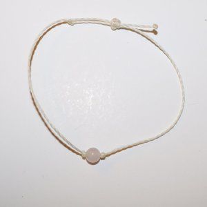 Rose Quartz Intention Bracelet - White